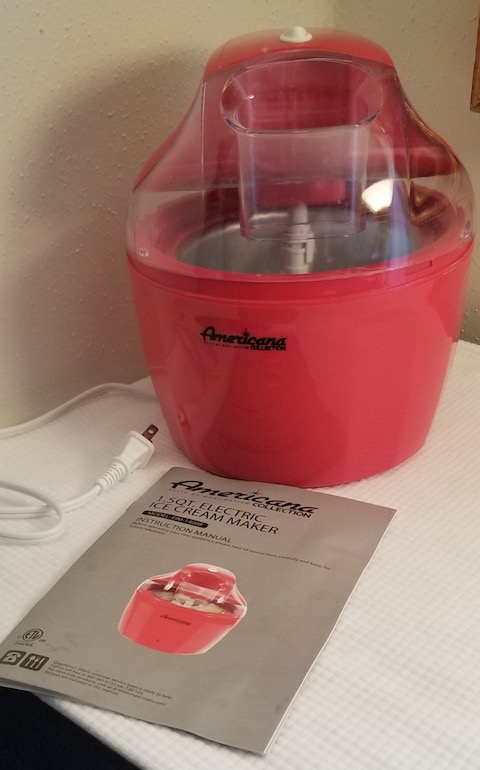 Ice cream maker $15