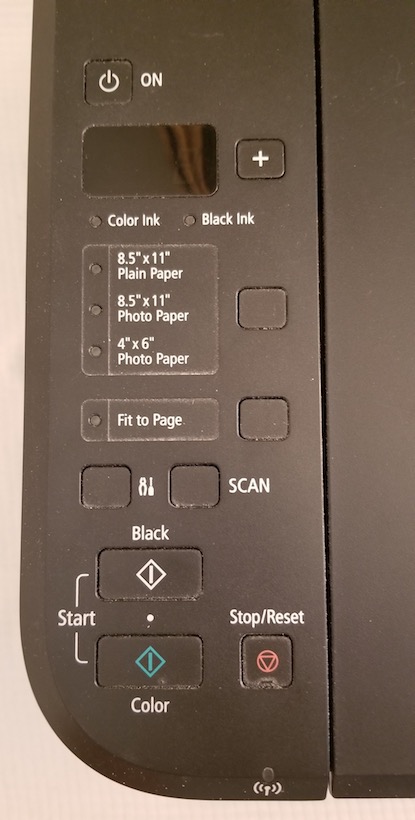 printer buttons