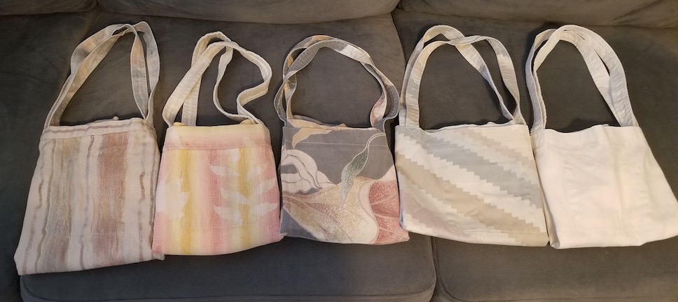 5 cloth bags I made