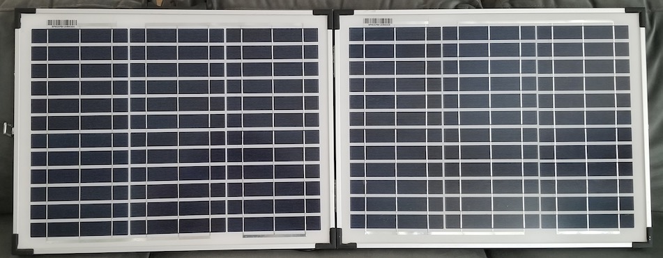 2 20 watt panels